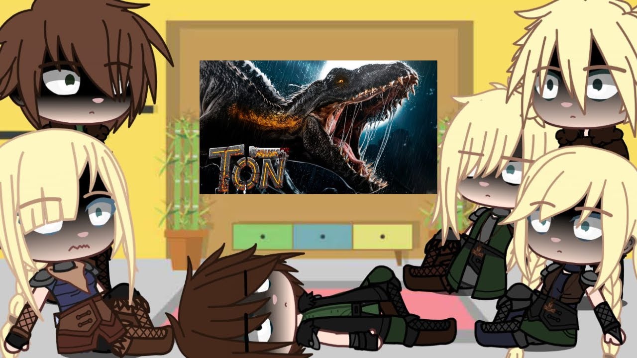 Soluço e seus amigos reagindo ao rap do Indoraptor (papyrus da batata)