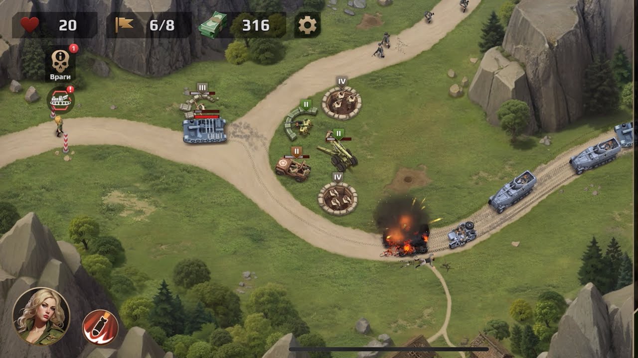 WWII DEFENCE RTS ARMY TD GAME : LEVEL 8 (EASY)