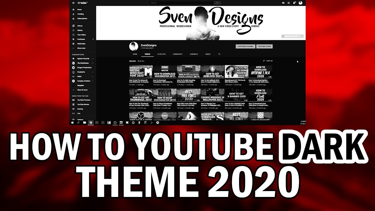 how-to-get-youtube-dark-theme-on-pc-2020-how-to-get-youtube-dark-mode