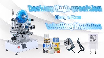 HYT-618 Desktop High-precision Charger Plane Labeling Machine | Label Applicator | Labeler
