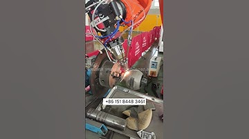 Laser cladding repair and strengthening of spherical workpieces #lasercladding #laser #technology