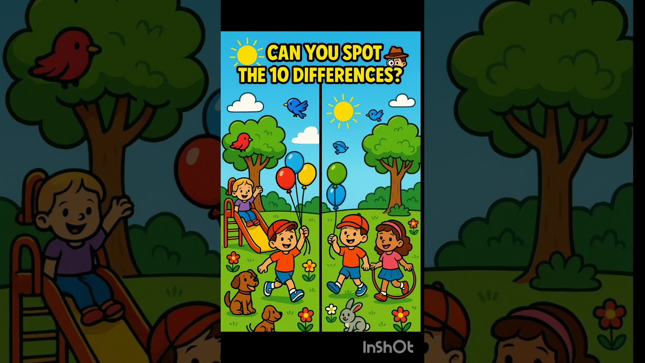 😂Find 10 Differences in 10 Seconds 