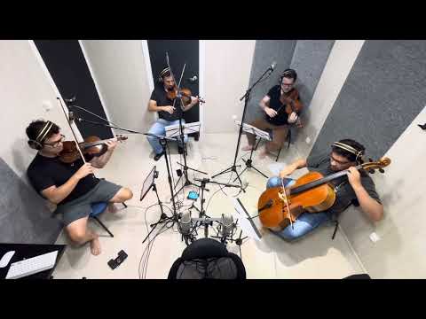 Gravação com Quarteto de cordas (Strings)￼ - Wagninho Negritude (Cant) e Ronaldo Oliveira (Arr)