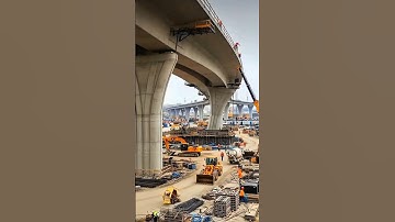 Drone Footage Reveals The Aftermath of a Bridge Collapse! #fail #bridge #construction #engineering