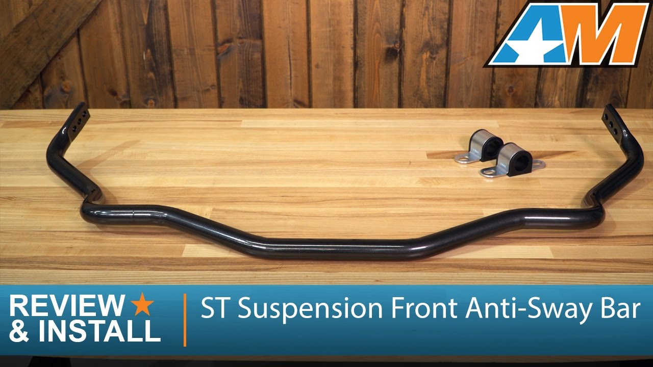 sway bar purpose 2015-2017 Mustang ST Suspension Front Anti-Sway Bar (GT, EcoBoost, V6) Review & Install