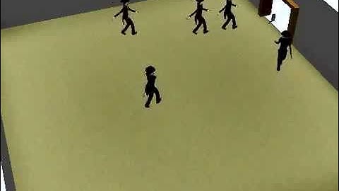 Agents in Alice Walking