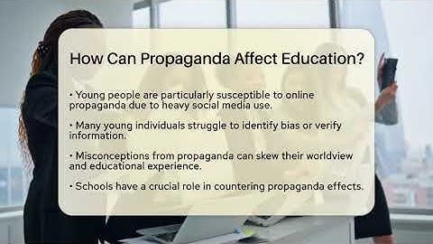 How Can Propaganda Affect Education? - Everyday-Networking