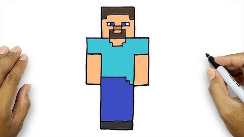 How To Draw Minecraft Steve Step By Step | Minecraft Drawing