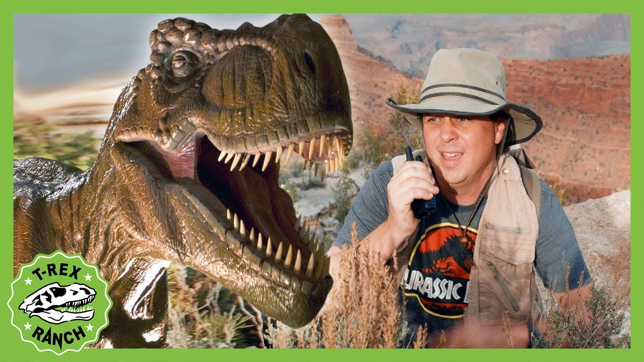 Dinosaurs at the Grand Canyon! TRex Ranch Jurassic Adventures For Kids