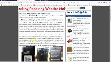 Maximus D7 Flash File Free