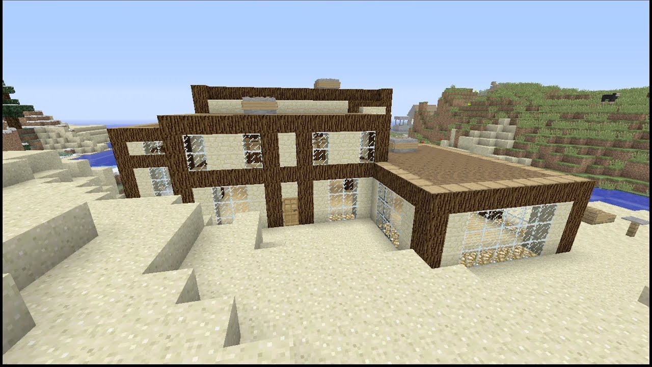 How to build a Modern Beach  House  in Minecraft  Live 