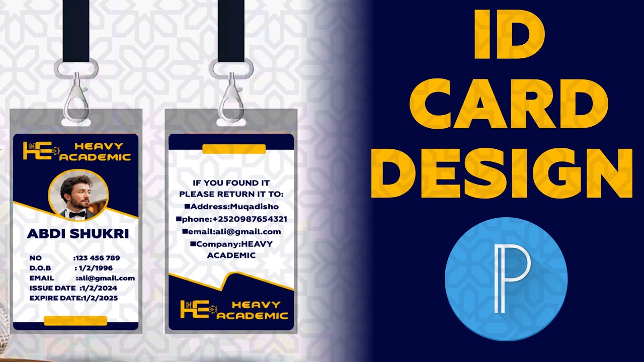 ID CARD DESIGN ||SIDE LOSAMEYA ID CARD DESIGN PIXELLAB EDITING SOFTWARE