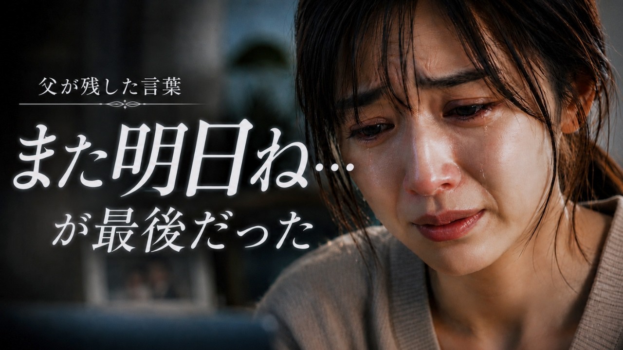 【泣ける話】お父さんと『また明日ね』と約束したのが最期だった