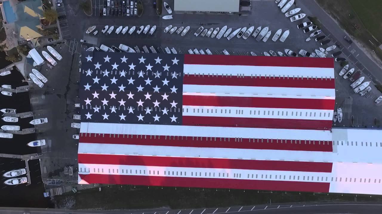 GIANT American Flag Roof GIANT American Flag Roof