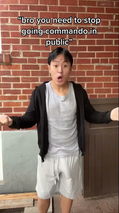 Asian Guy Is Commando In Public