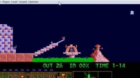 Lemmings my real custom level 28 Through the metal (my own created board)