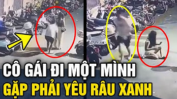 Gái xinh vừa đi vừa bấm điện thoại, bị 