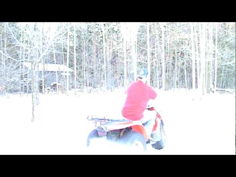 This is me on January 31, 2010. I was a little bored so I made this video. This is my Honda 200M ATC. It's a 1983. I have had this thing since 1985. It will run rings around my Kawasaki Mule 610. Lots of fun!