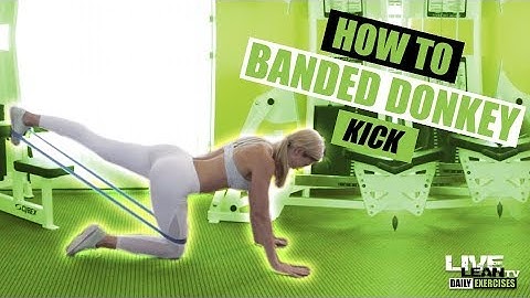 How To Do A KNEELING RESISTANCE BAND GLUTE KICKBACK | Exercise Demonstration Video and Guide