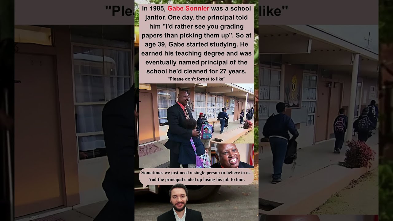 From Janitor To Principal Gabe Sonnier Cleans School For 27 Years Then Leads It
