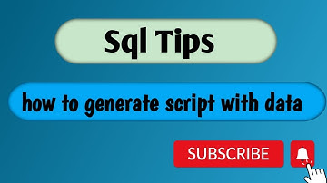 How to Generate Script in SQL Server With Data | Generate Script in SQL