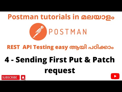 How to send first PUT and PATCH APIs| Become an expert in Postman| Postman API Testing| Malayalam