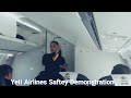 Yeti airlines safety demonstrstion by flight