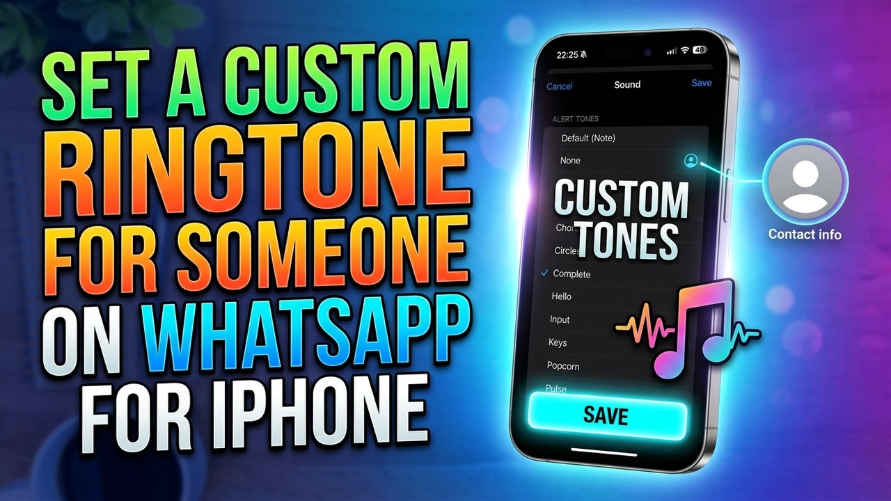 How to Set a Custom Ringtone for Someone on Whatsapp for iPhone - YouTube
