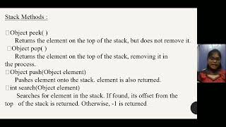 STACK CLASS - ADVANCED JAVA PROGRAMMING
