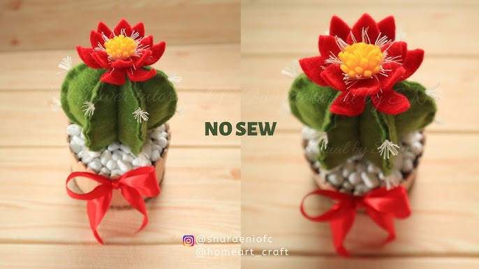 4 [EASY] Realistic Felt Flower Tutorial - #DIY How to Make Felt Flowers - S  Nuraeni 