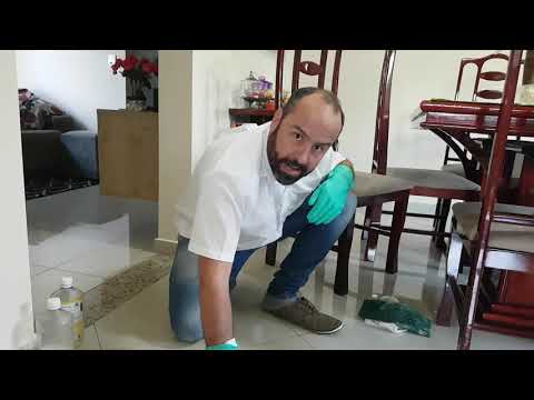 Remoção de mancha de porcelanato (Ataque químico)