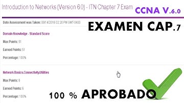 EXAMEN cap 7 versión 6 0 | CCNA 1 |2019 | EXAM chapter 7 version 6 0(aprobado 100%)