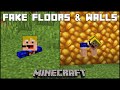 Minecraft - How To Create Fake Walls & Floors!