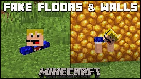 Minecraft - How To Create Fake Walls & Floors!