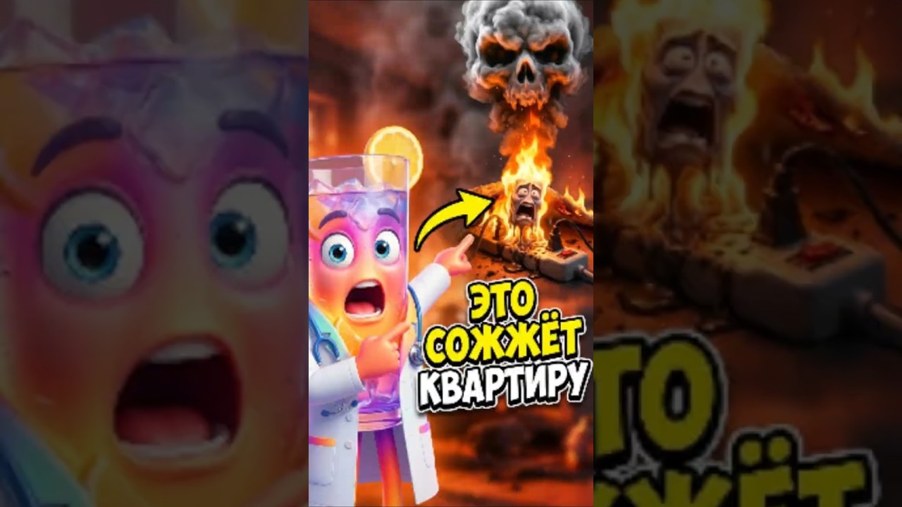 ЭТО СОЖЖЁТ КВАРТИРУ! 🔥 Ошибка с удлинителем №1. #пожары #пожар #опасно