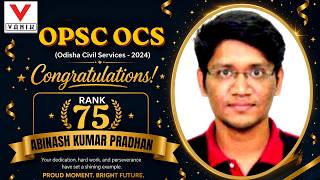 OPSC OCS Mock Interview | Rank 75 | ABINASH KUMAR PRADHAN | OPSC OCS Interview | OCS2024 | VANIK IAS