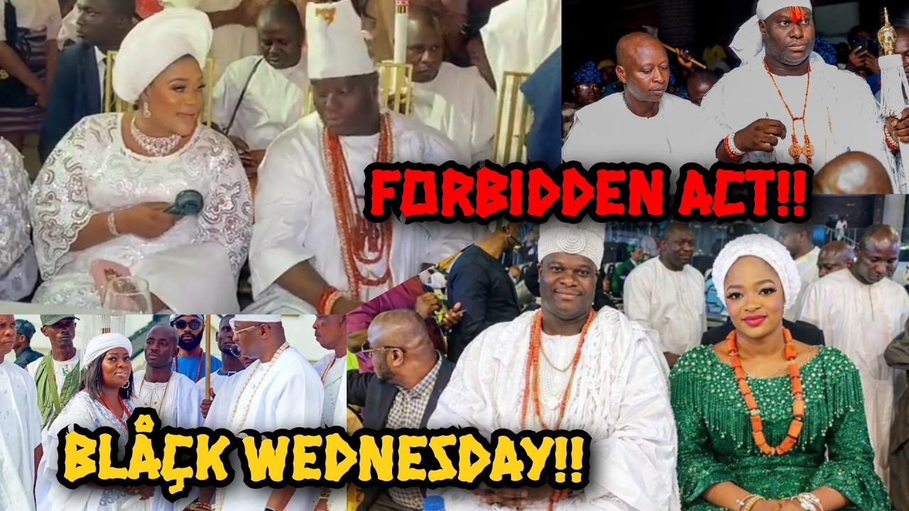 Blåçk Wednesday! Ooni Chåsed Mariam out after Secret Babalawo ritual inside the Palace