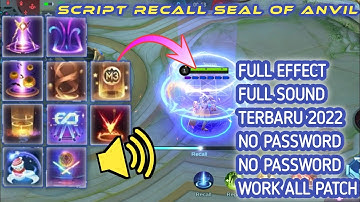 SCRIPT RECALL SEAL OF ANVIL FULL EFFECT SOUND RECALL CETAS CETAS NO PASSWORD