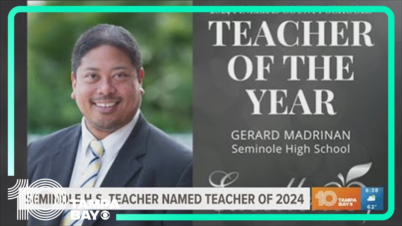 Seminole High School teacher named teacher of 2024 - YouTube