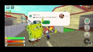 spongebob lick