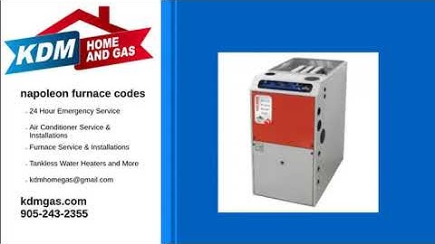 napoleon furnace codes