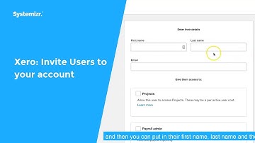Xero: Invite Users to your account
