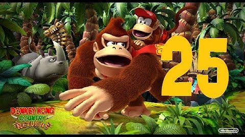 Donkey Kong Country Returns Part 25 Volcano 8-B Tiki Tong & Credits (Wii-3DS)