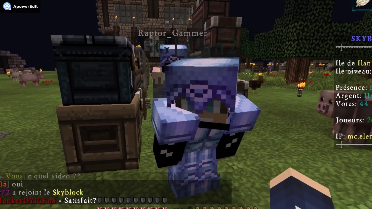 Skylock Raptor Iles skyblock raptor_Gamer,Ilan240,roidescookies et battleball !! - YouTube