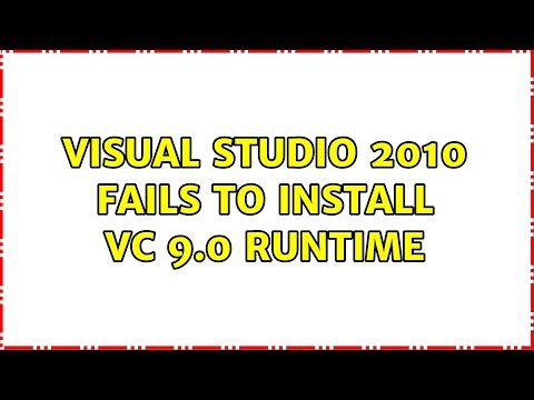 Visual Studio 2010 Fails to Install VC 9.0 Runtime (2 Solutions!!)