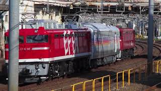 試9502レ EF8195 + カヤ27-501 + EF81139 試運転 ヒガジュウ 2018/06/07