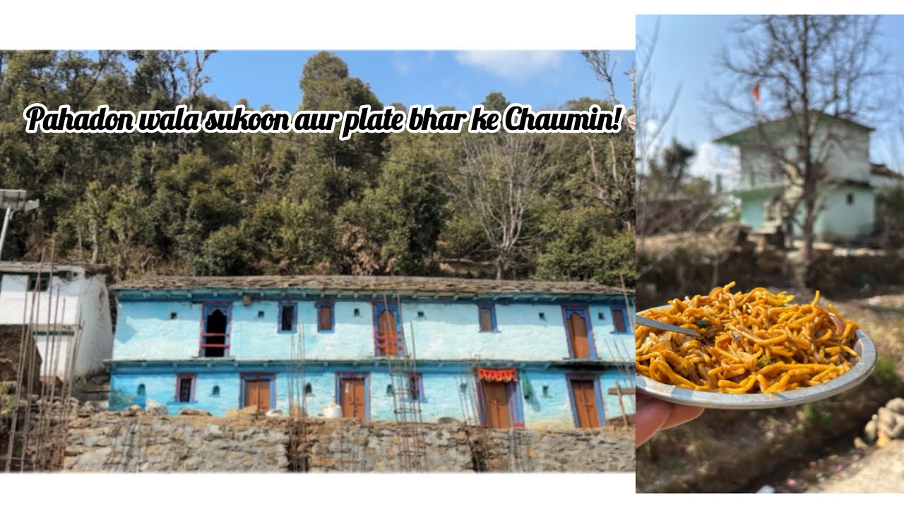 Wahi pahaad, wahi thand, aur wahi spicy wali Chaumin. ❤️This isn't just food, it’s a memory⛰️