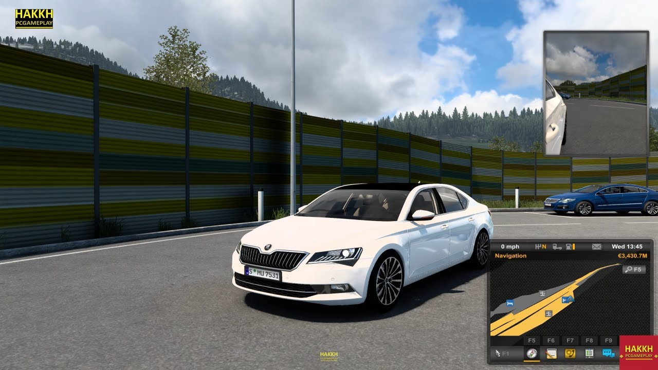 ETS2 1.48 Mods |Car Mod| - Enjoy Highway View in Skoda Superb B8 2017 V4.3 Mod