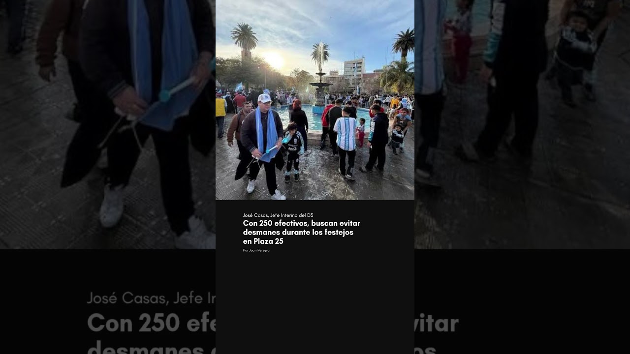 Con 250 efectivos, buscan evitar desmanes durante los festejos en Plaza 25
