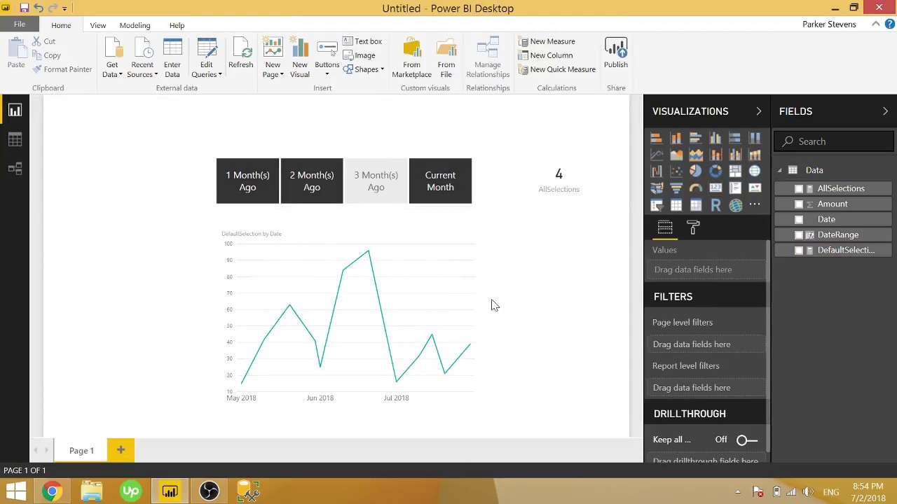 Power BI How To Set A Default Slicer Value YouTube